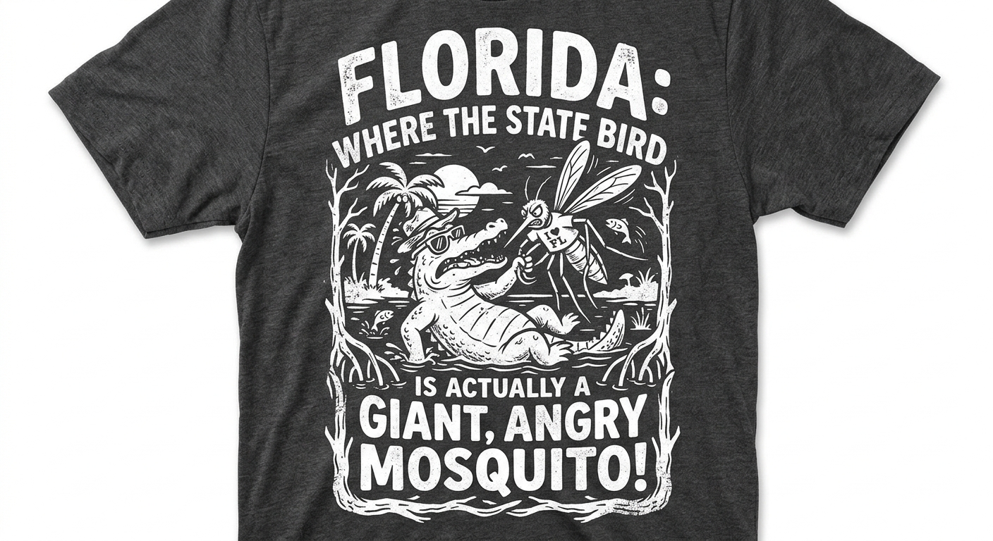 Florida State Bird Tee – Giant Angry Mosquito Edition