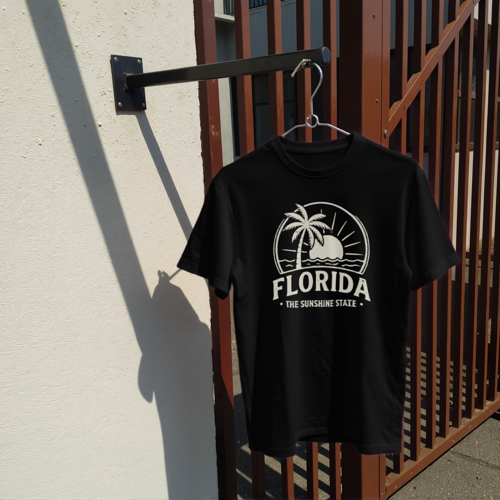 Florida “Sunshine State” Palm Tree Sunset Tee