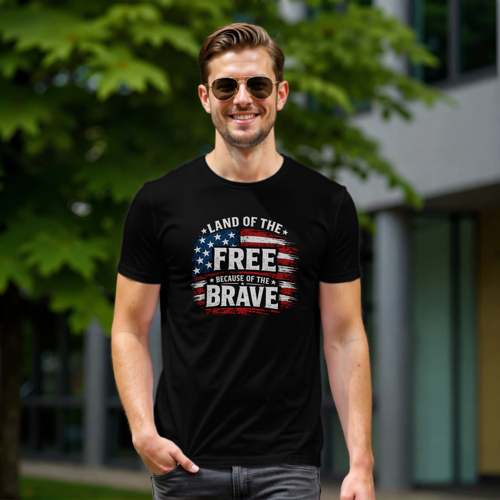 Home of the Free Because of the Brave – 4th of July T-Shirt